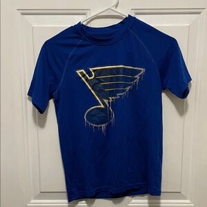 adidas Kids St. Louis Blues hockey climalite shirt